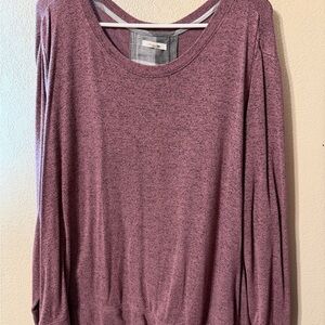 Maurices Heathered Purple Long Sleeve Tunic